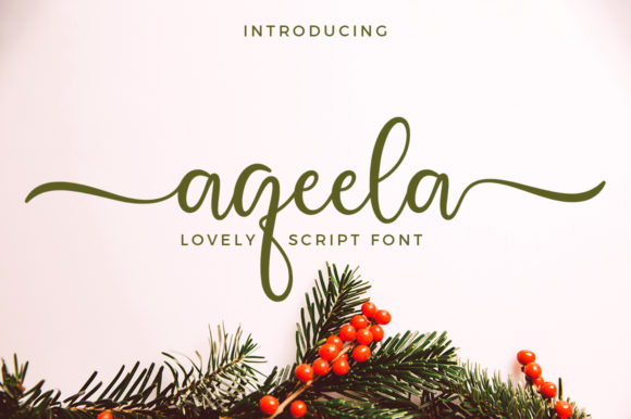 Aqeela: A Warm, Polished Script Font for Small Business Branding