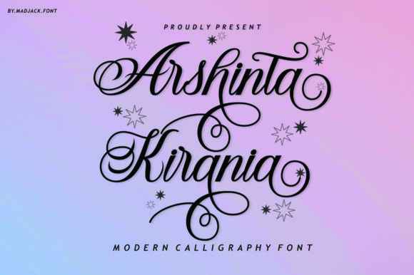 Arshinta Kirania: A Romantic Script Font for Editorial Warmth