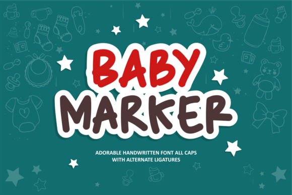 Baby Marker: A Whimsical Handwritten Font for Small Business Charm