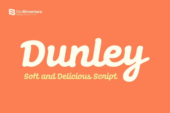 Dunley: A Sweet, Thick Script Font That Cuts Through the Feed