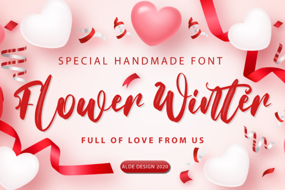 Flower Winter: A Festive Handwritten Font for Scroll-Stopping Campaigns