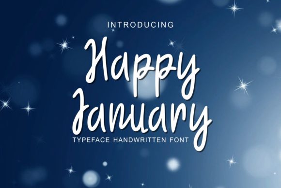 Happy January Font: A Friendly Handwritten Typeface for Small Businesses
