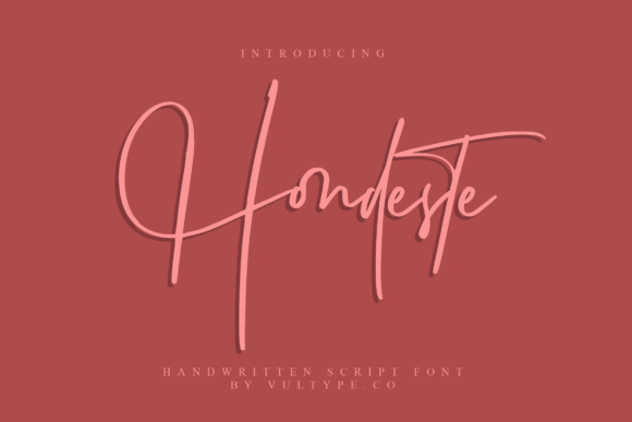 Hondeste: A Delicate Script Font for Elegant Brand Moments