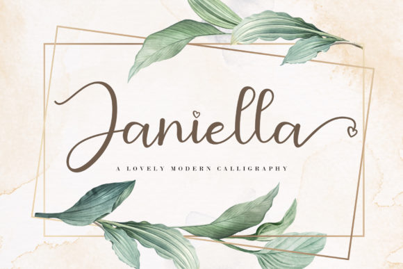 Janiella: A Romantic Script Font for Editorial Design
