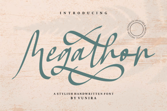Megathon Handwritten Font for Crafters & Sellers
