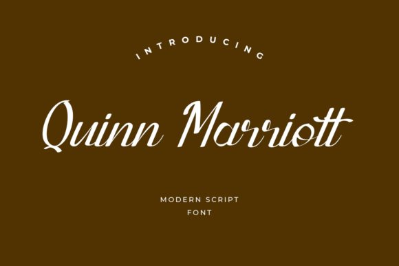 Quinn Marriott: A Delicate Handwritten Font for Crafters