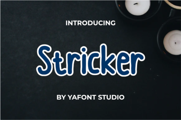 Stricker: A Playful Handwritten Font for Digital Branding