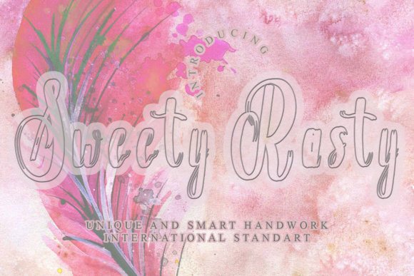 Sweety Rasty: A Handwritten Font That Feels Like Real Personality